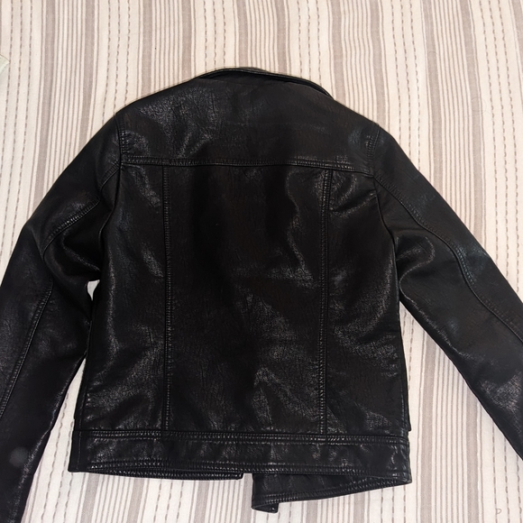 Top Shop Faux Leather Jacket size US 4 - Picture 3 of 8